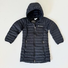 Columbia Jacket Girls Sz XXS 4/5 Omni Heat Quilted Puffer Hooded Insulated Coat