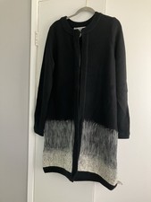 Diane Von Furstenberg Black And Gray Beaded O...