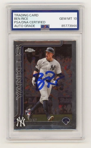 Ben Rice 2025 Topps Chrome Ben Rice #139 Auto
