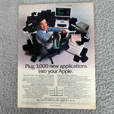 ALS CP/M Card Apple II IIe 3000 Applications Expansion Retro Computer Ad 1983