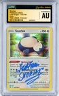 CGC Authentic Signed Ted Lewis Pokemon Snorlax 143/196 Swsh11: Lost Origin Holo