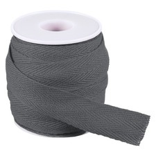 19mm x 33feet Inch Flat Drawstring Cord Drawstring Replacement, Charcoal Gray