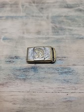 Vintage Bronze Hickok Belt Buckle/ Letter D Master Plate ZN ALLOY USA Made/0226