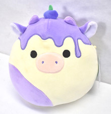 Squishmallows Benito The Blueberry Sundae Cow 8" Plush Farm Foodie Barnyard