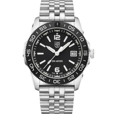 Luminox Pacific Diver Herren Quarzuhr XS.3122M.1 schwarzes Zifferblatt Stahlband 200M