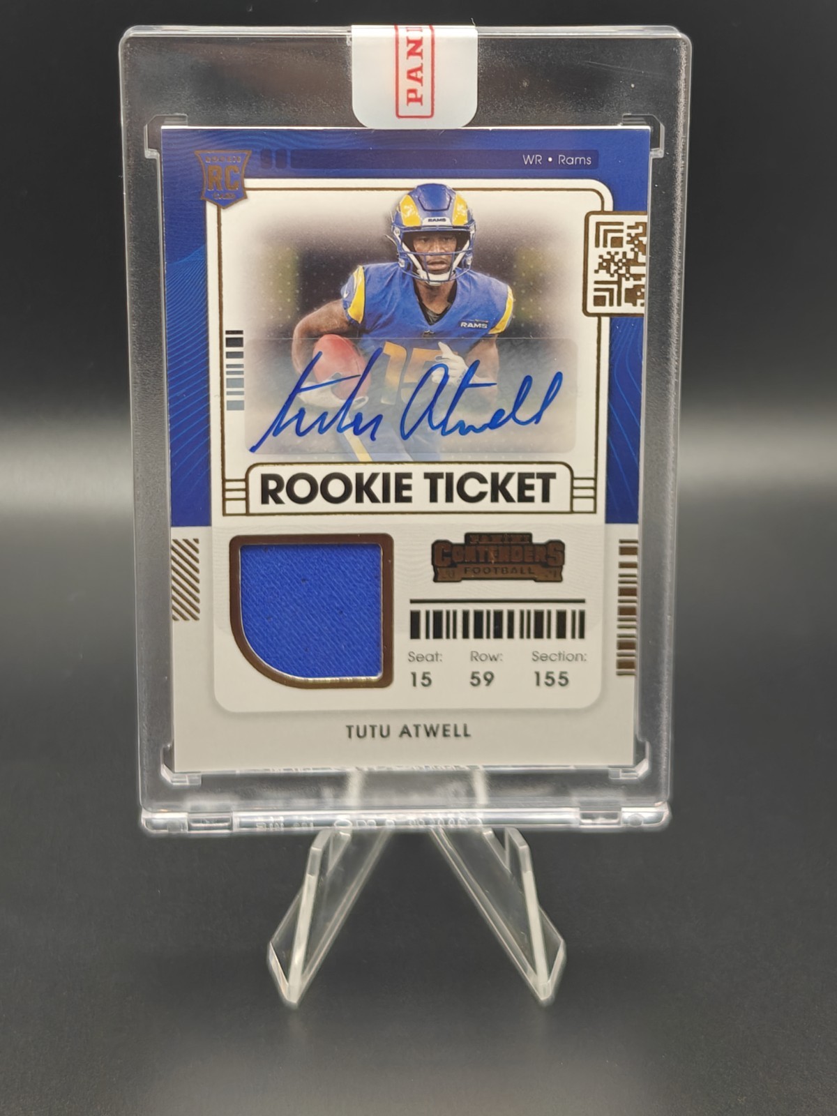 Tutu Atwell 2021 Contenders Rookie Ticket Autograph Patch RC Panini Sealed