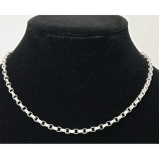 Sterling SILVER 925 Rolo Link Chain 18" 3mm 22.95g