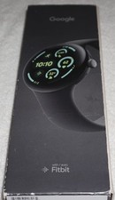 Google Pixel Watch 3 45mm WiFi GPS Obsidian Matte Black GA05785-US 3rd Gen Good