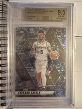 Stephon Castle 24-25 Mosaic Fast Break Blue Camo /35 RC BGS 9.5 Spurs