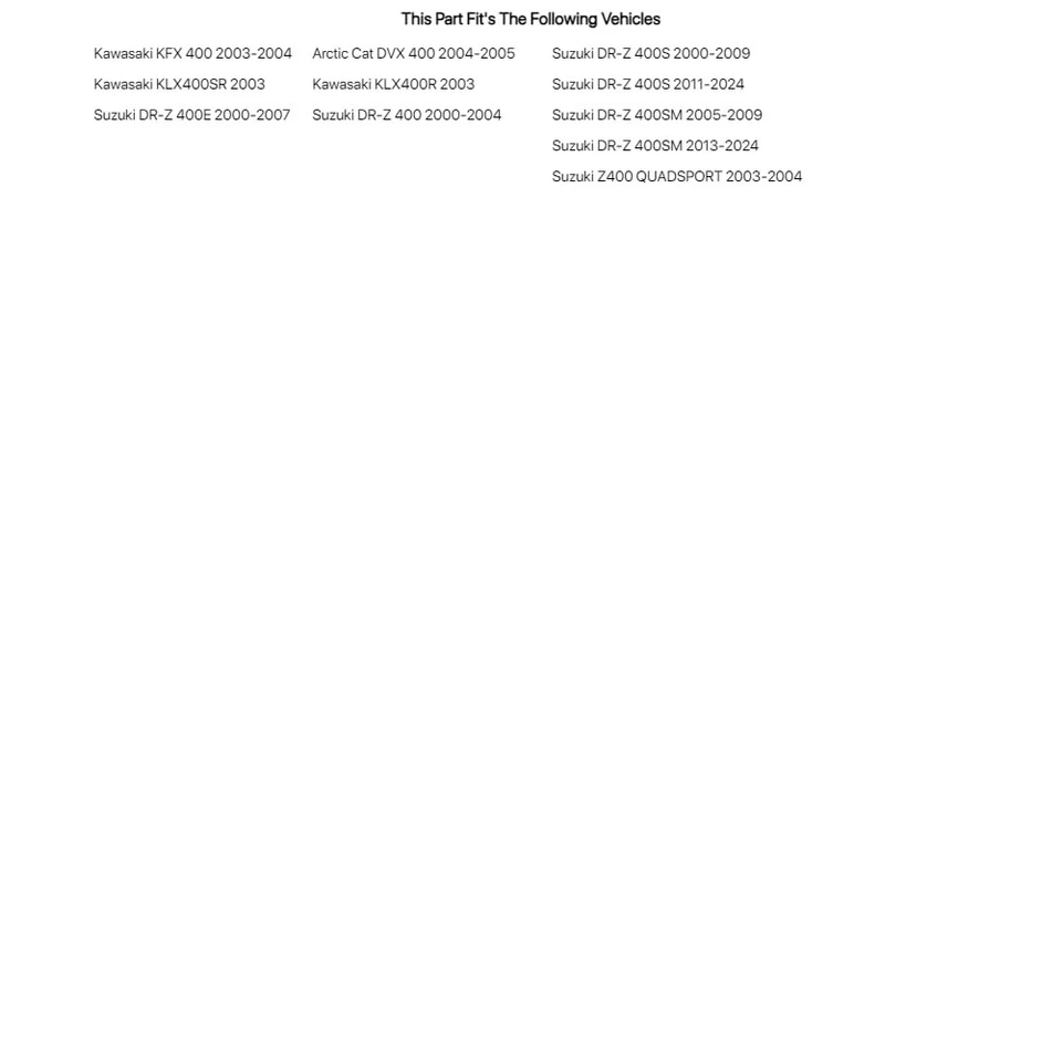 Комплект муфты Tusk для KAWASAKI KLX400R 2003 - Изображение 3 из 4