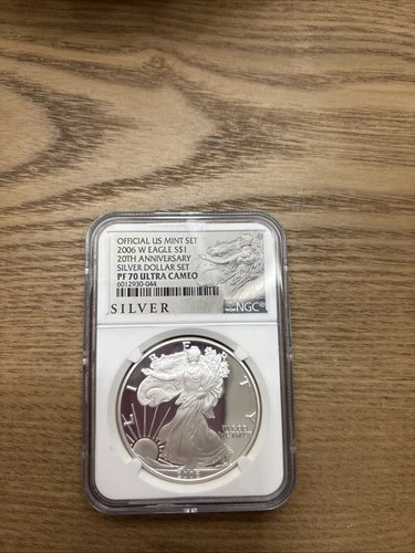 American Silver Eagle 2006-W Proof 1 oz NGC PF70 Ultra Cameo 20th Anniversary
