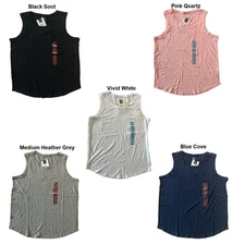 Member's Mark Women's Relaxed Fit Curved Hemline Essential Tank Top