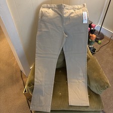 Cat  Jack Boys khaki Uniform pants size 18 Husky NWT lot of 4