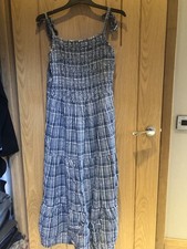 F&F Blue check Dress Size 18 T1074
