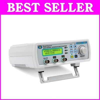 High Stability DDS Signal Generator with Dual-Channel Output and Frequency Meter