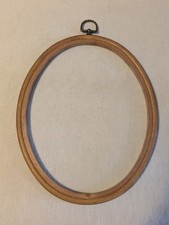 Vintage Faux Wood Cross Stitch Embroidery Hoop Rubber