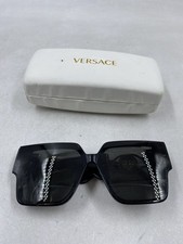 Versace Square Black Medusa Gold Sunglasses
