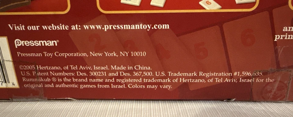 Rummikub Rummy 60th Anniversary Collectors Ed Metallic Jokers Faux Leather Case - Image 4 of 4