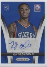 2014-15 Panini Prizm Rookie Auto Blue Prizm 226/499 KJ McDaniels #34 Auto 1eq