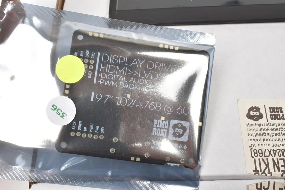 Pimoroni PIM431 - Kit Schermo LCD 10.1" - 1024x768 - HDMI - mai usato - come nuovo - Immagine 3 di 4