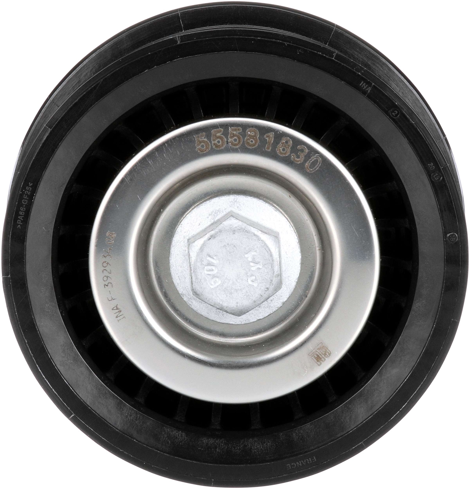 GATES T36610 Deflection/Guide Pulley, V-ribbed belt for CHEVROLET,OPEL,VAUXHALL