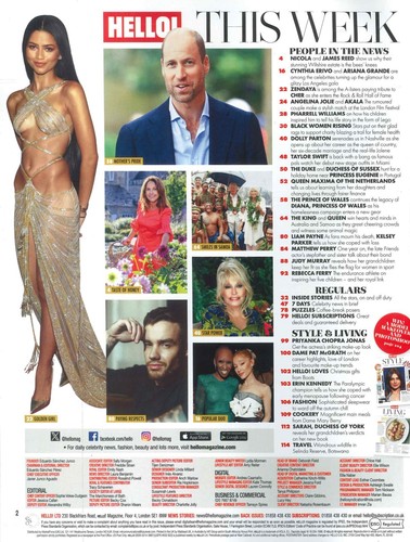 HELLO! Magazine Prince William, Diana, Dolly Parton, Liam Payne, Zendaya 4.11.24 - Picture 2 of 2