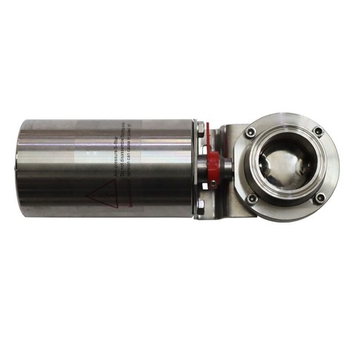2" Triclamp Sanitary Butterfly Valve SUS 304 Pneumatic Actuator Tri Clamp Valve - Picture 3 of 9