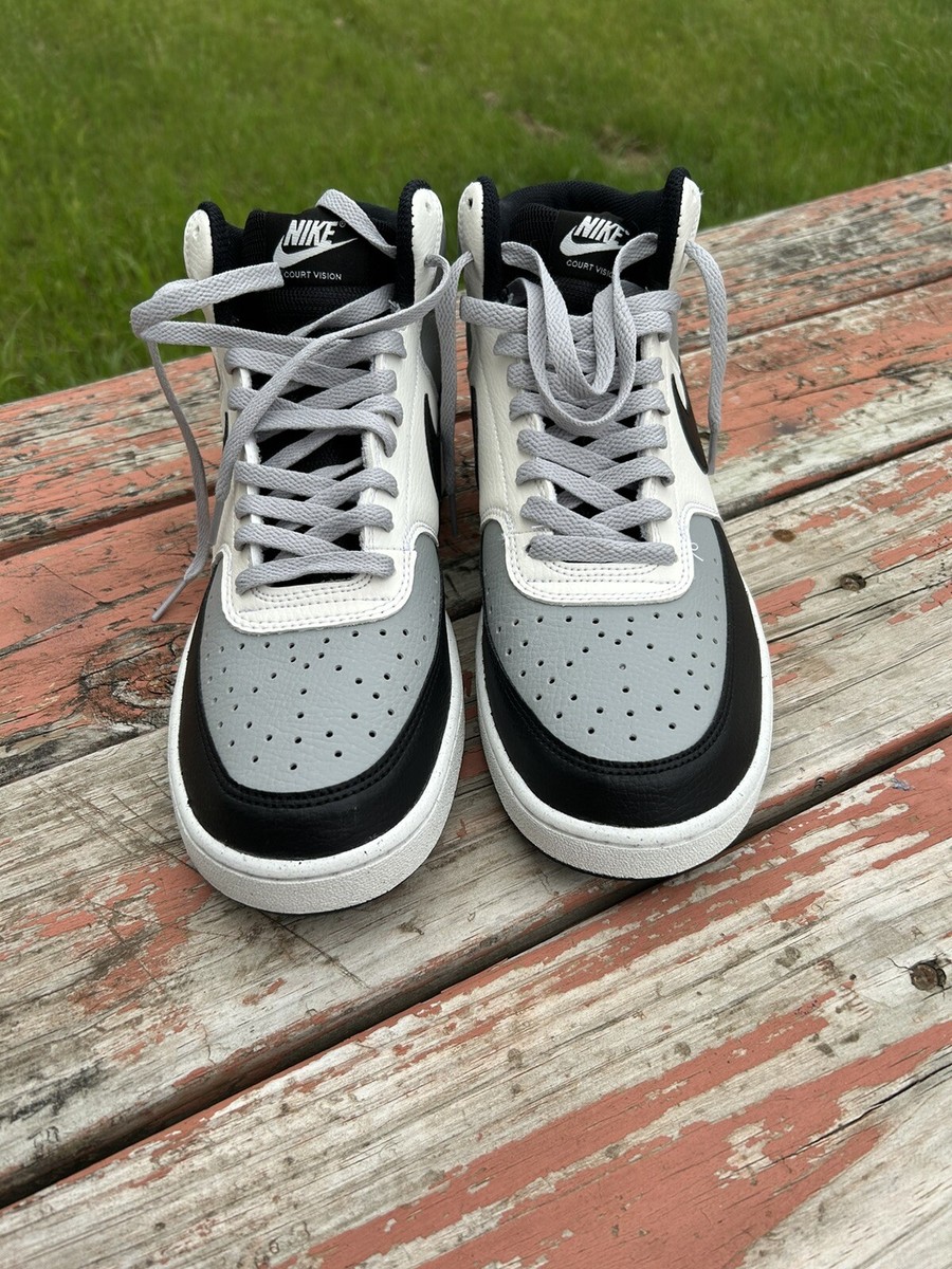 nike court vision mid grey