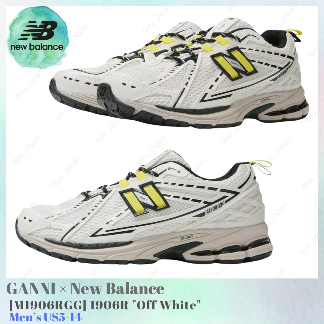 GANNI x New Balance 1906R Off White M1906RGG Men's US5-14