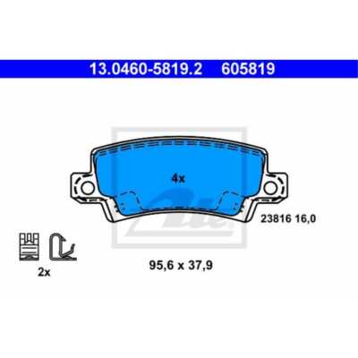ATE Pastiglie Freno 13.0460-6036.2 Ceppi Freno per MERCEDES-BENZ CLASSE