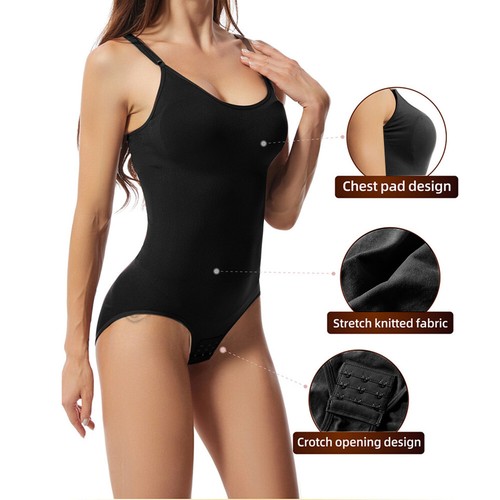 Women's Full Body Shaper Shapewear Seamless Firm Tummy Control Slimming Bodysuit - Picture 14 of 19