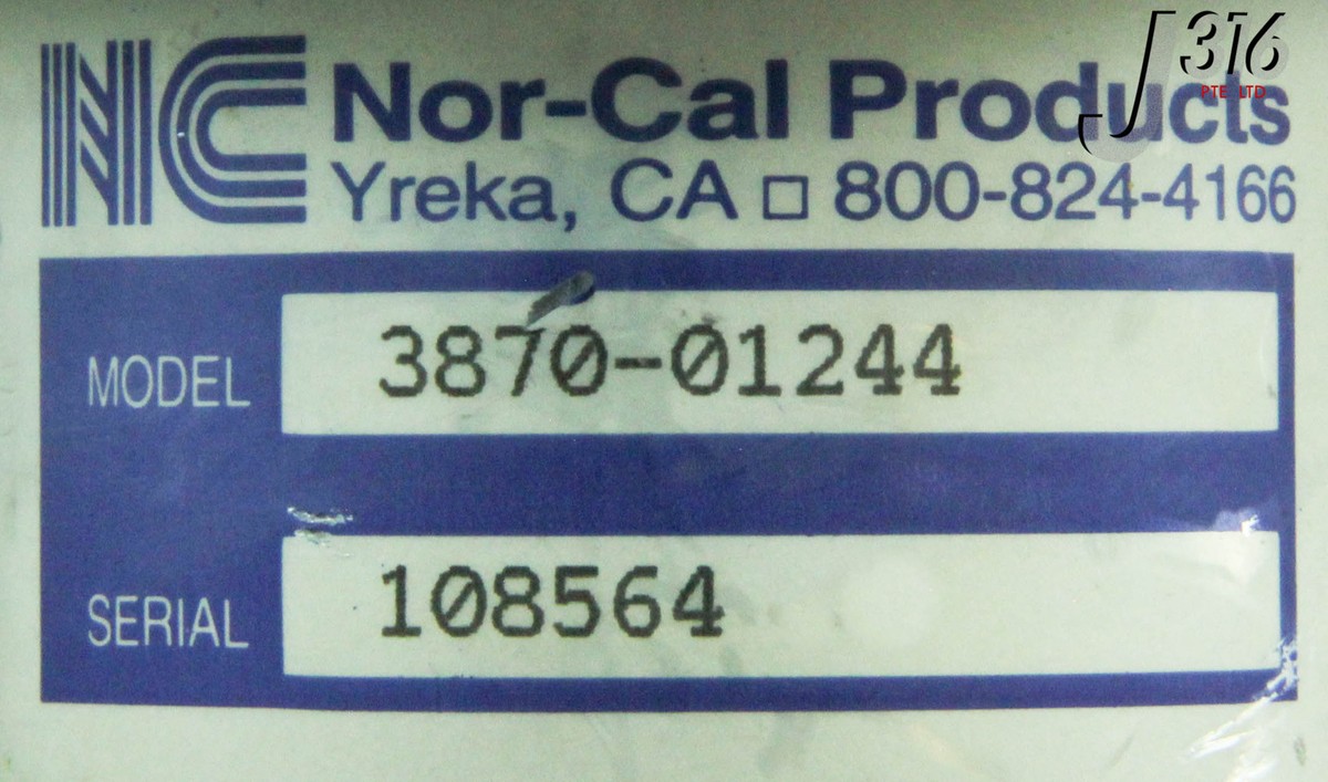 7673 NOR-CAL ISOLATION VALVE 3870-01244 | eBay