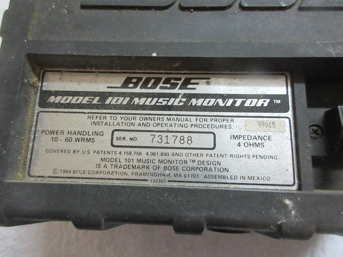 Bose Matching Speakers (2) Model 101 Music Monitor | eBay