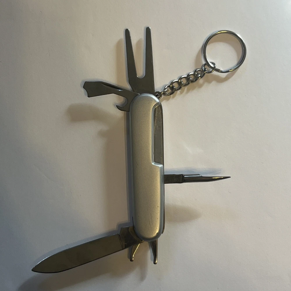 Compact Golf Multi-Tool Keychain for On-the-Go Needs