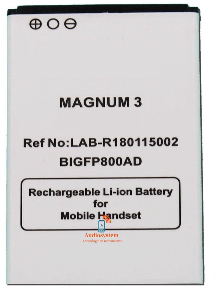 BATTERIA PILA per BRONDI MAGNUM 3 / AMICO N'1 BIGFP800AD BL-11AT PARI ORIGINALE