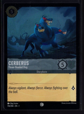 Cerberus Three-Headed Dog 176/204 Common Foil The First Chapter Disney Lorcana