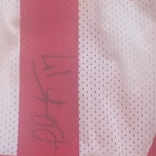 plaxico burress signed jersey size 2XL autographed giants football shirt xxl ny