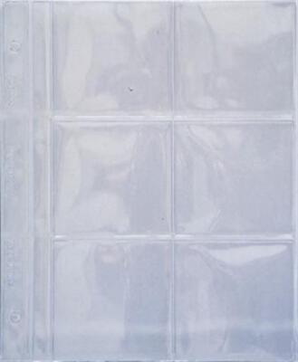 Dansco Album Vinyl Page Notebook Sheet 6 Large Pocket Will hold 2.5 Large Flips