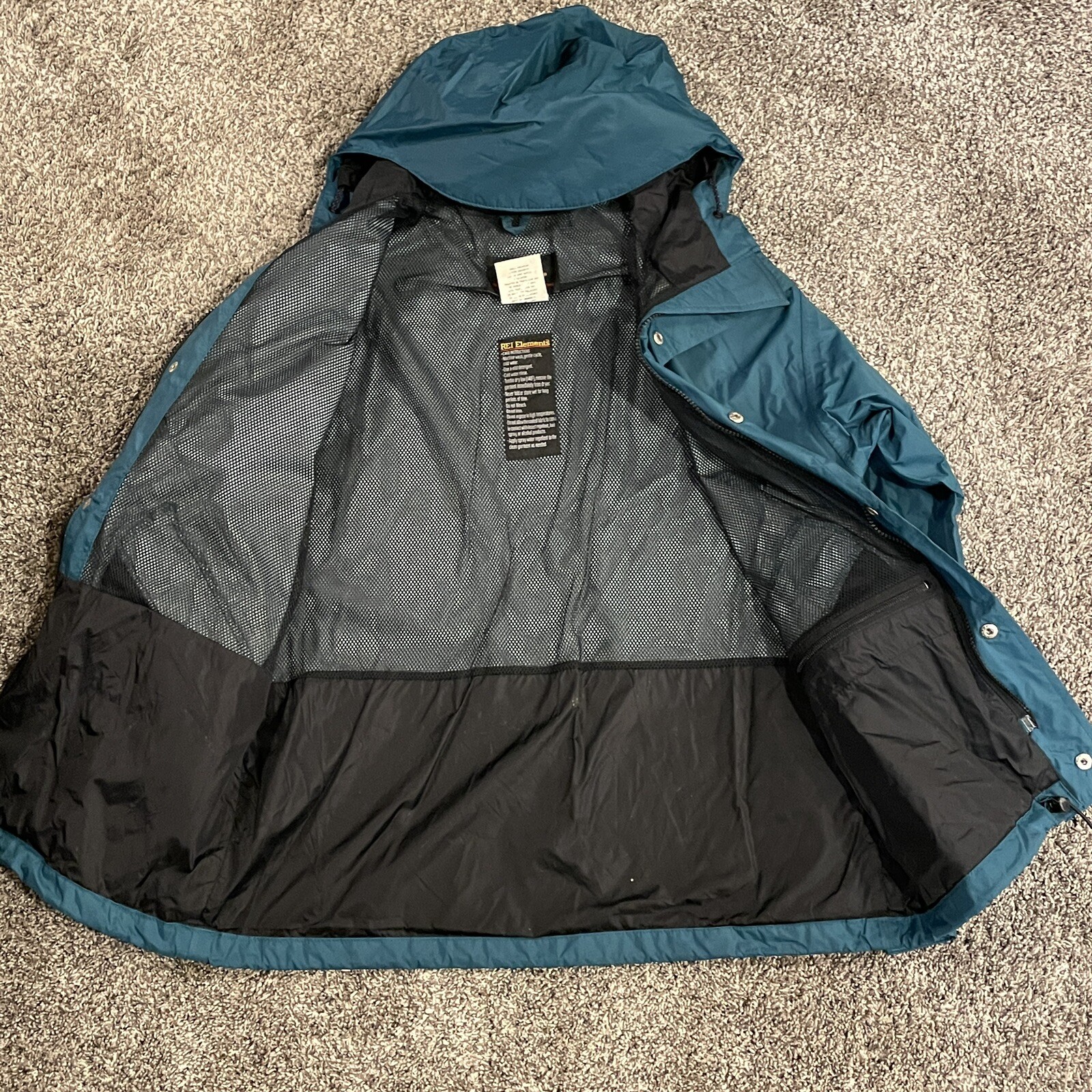 REI CoOp Small Windbreaker jacket Rain Hoodie Windpr… Gem