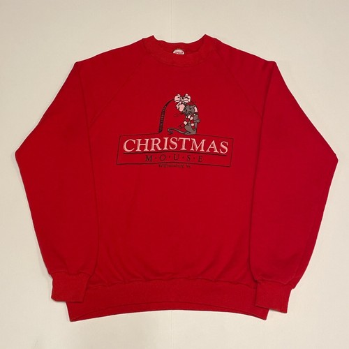 vintage-christmas-mouse-williamsburg-virginia-sweatshirt-medium-ebay
