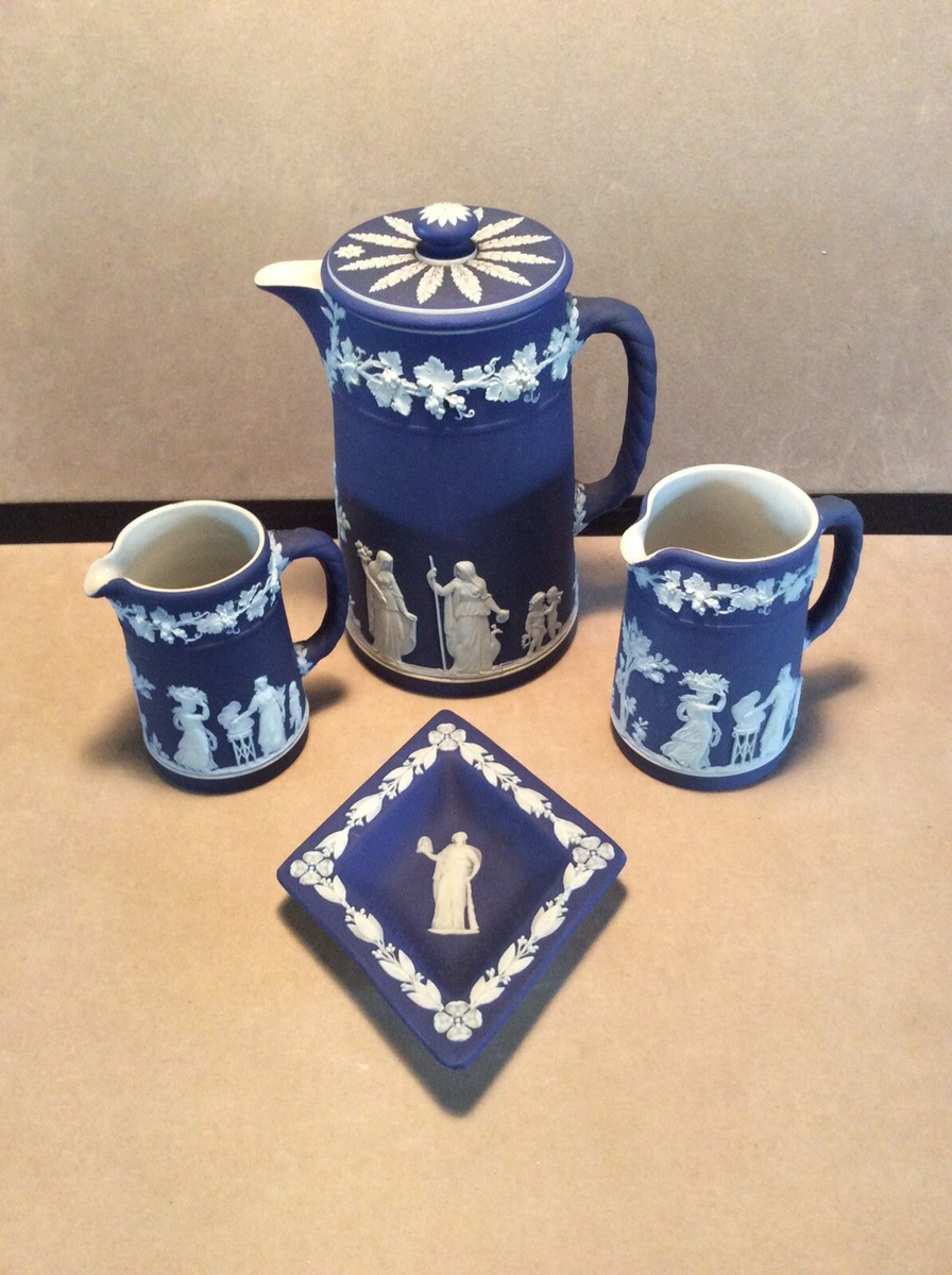 超お買得‼️ Jasperware Blue Collection Vintage Wedgwood Blue Jasperware Lot | eBay