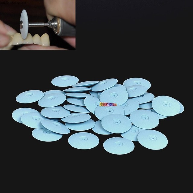 Dental Lab Coarse Blue Polishing Wheels Burs Silicone Polishers Disk