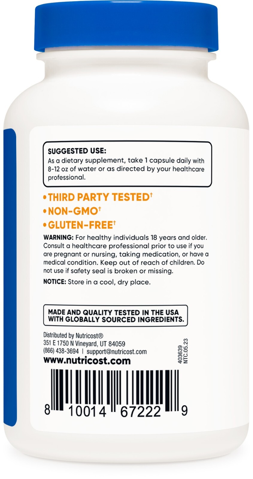 Nutricost P5P Vitamin B6 Supplement 50mg, 240 Capsules (Pyridoxal5