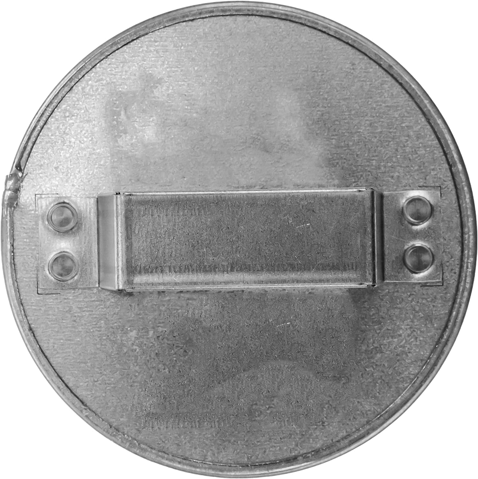 4" Metal Tee Cap with Handle. Galvanized Steel End Cap. Dryer Vent
