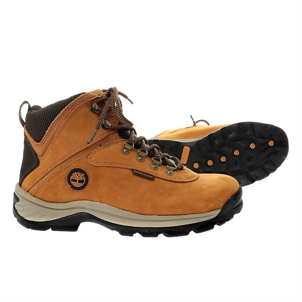 TIMBERLAND MEN'S WHITE LEDGE WATERPROOF MID HIKING BOOT WHEAT NUBUCK  14176 image 4