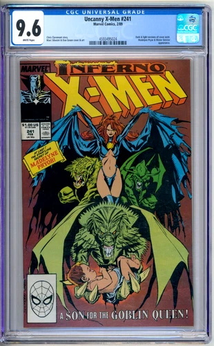 Uncanny X-Men 241 CGC Graded 9.6 NM+ Marvel Comics 1989