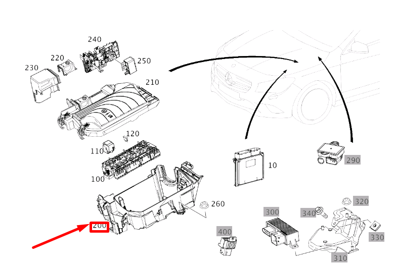 Neu MERCEDES-BENZ CLA C117 Sicherungs-Relaiskasten-Abdeckung A2465400024