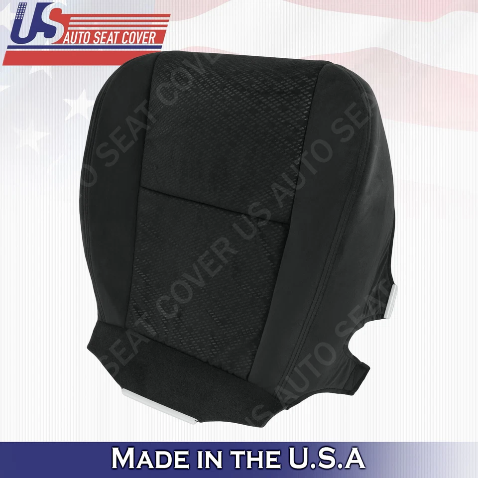 GMC Yukon 2007 2008, GMC Sierra y Suburban parte inferior del conductor cubierta de asiento de tela ébano Foto 2 de 4