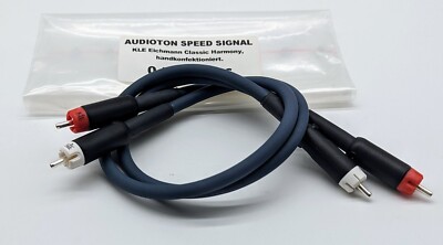 Audioton Speed Signal Cinchkabel 2 x 1 Meter mit KLE Classic Harmony!