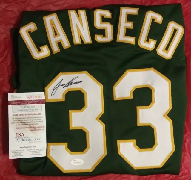 jose canseco autographed jersey